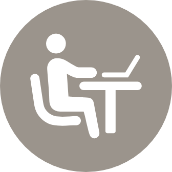 Work remotely in the co-working lounge
